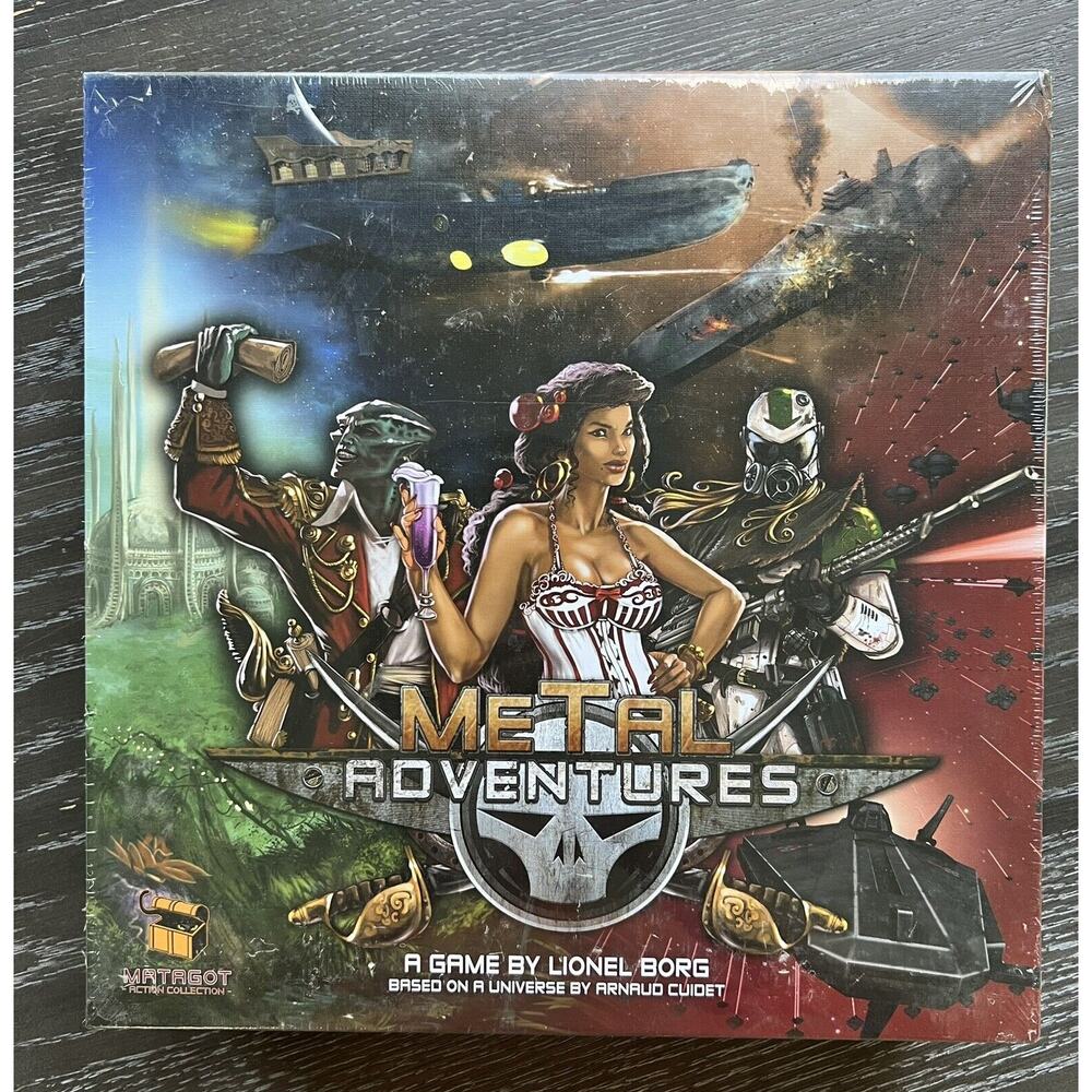 Metal Adventures Board Game by Lionel Borg, 2015 Matagot, New And Sealed